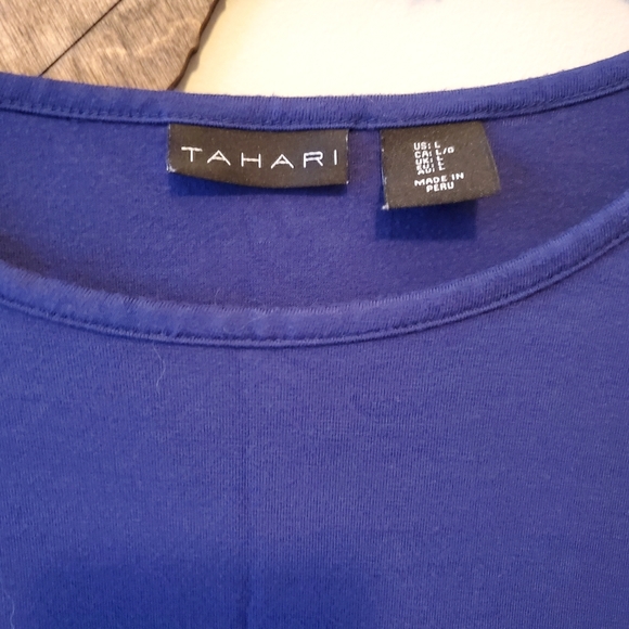 Soft & Flowy Navy Blue Ruffle Sleeve Tee - Picture 3 of 5